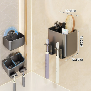 evesigar | Wall-mounted Drilling-free Toothbrush Shelf