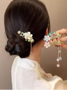 New Chinese Style Tassel Hair Clip Womens Fashionable Spring Summer Duckbill Hair Clip Side Part Hair Clip Travel Hair Care