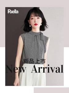 puella | Vintage Gingham Bow-Tie Sleeveless Shirt
