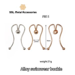 Móc phụ kiện bằng hợp kim dành cho áo đầm...Alloy swimwear buckle FR11 (1 cái)