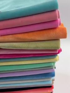 150 * 50cm High-Density 1mm Ultra Soft Crystal Plush Fabric 100% Polyester Fiber Non Elastic DIY Sewing Plush Toy Fabric