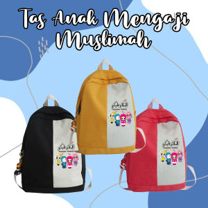 PVJ Tas Ngaji Anak Perempuan Ransel karakter Muslimah Lucu Full Colour
