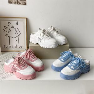Azgalery SPT-16 / Sneakers Kulit Sintetis Wanita Kekinian Sepatu Jalan Kuliah Kerja Motif Polos Bertali Import Murah Fashion Style Kasual Korea / COD Ukuran Eu 35-40 - Lazada