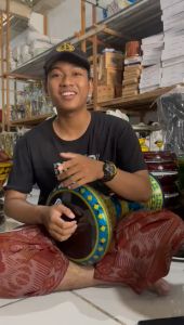 Darbuka Hadroh asli ukuran 8 Inch