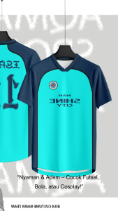 Jersey Futsal Series Anime Blue Lock Cosplay Manshine City