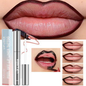ibcccndc | Waterproof Lip Liner Peel Off Tattoo Lipgloss Waterproof Long Lasting Matte Lip Tint Brown Contour Tear-off Lips Stain Cosmetic