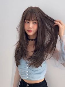 [TẶNG LƯỚI] Tóc giả nguyên đầu dáng lửng tỉa layer cao cấp - TG743