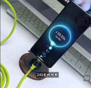 Cáp Sạc Siêu Nhanh Silicone 240W 10A Màu Xanh Lá Dày Dặn USB/Type-C To Type-C Bền Bỉ Sạc Nhanh Cho Xiaomi Huawei iPhone