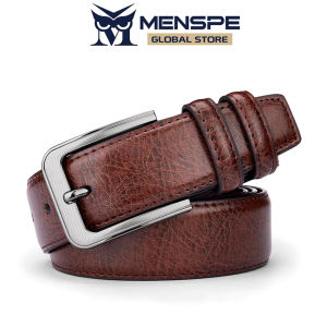 MENSPE Men Belts Soft PU Leather Belts Utility Waist Belts 120cm Adjustable Length Dress Belts for Men with Classic Buckle Vintage Jeans Belt for Men