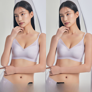 MiiOW | Ultra-Thin Ice-Silk Womens Underwear Wireless Seamless Comfortable Back Beautifying Gathered Small Chest No Steel Ring Breathable
