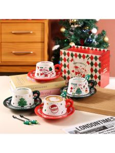 Cốc Thủy Tinh Sứ Giáng Sinh Cho Trẻ Em Cốc Sữa Vui Mừng Cốc Quà Tặng Hoạt Hình Cốc Trang Trí Lễ Kỷ Niệm 100 Ngày