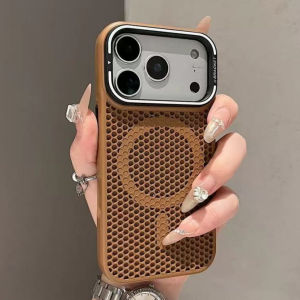 Cooling Heat Dissipation Magnetic Case For iPhone 17 Pro 16 15 14 13 12 Pro Max Plus 17Air Alloy Lens Bracket Cover For Magsafe