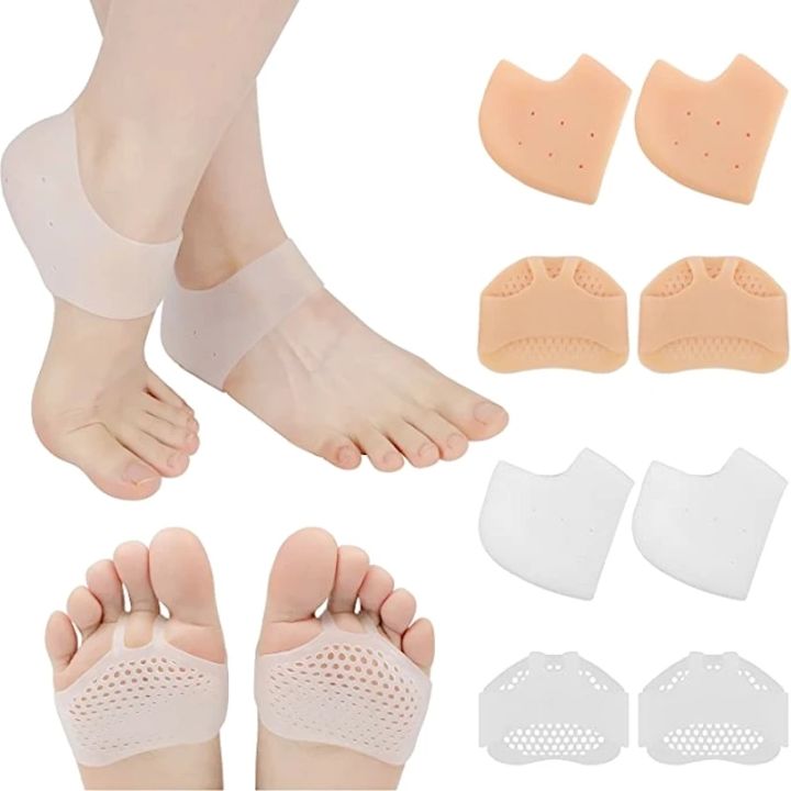 Silicone Heel Protectors Metatarsal Pads Forefoot Gel Heel Pad Plantar ...