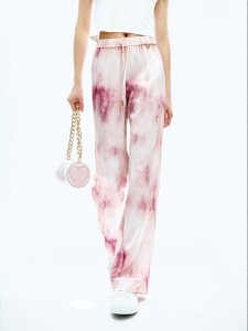 Juicy Couture | Tie-Dye Print Drapey Straight Long Pants
