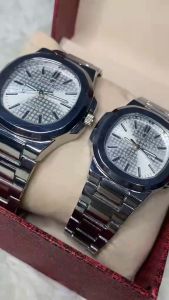 Couple watch Luxury Stainless Steel silver Fashion Watch Luminous Waterproof Korean