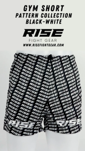 RISE PATTERN GYM SHORTS Gym Shorts Dry Fit Shorts Pocket gym shorts Muay Thai / Boxing / Gym / Running / MMA / Cross-Training / Fitness / Daily Activewear