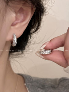 Luxurious Zirconia Studded Earrings for Women High-end Fashionable Retro Alloy Silver Gold-plated Jewelry Accessories