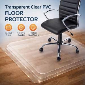 🇸🇬 Transparent Clear PVC Floor Protector / Chair Mat for Hard Floor Office Chair Mat Desks Mats Large for Home Office