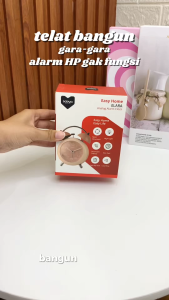 KLEVO ELARA Jam Weker Meja Alarm Analog Retro Estetik Cantik Untuk Hiasan Dekorasi Kamar Tidur