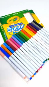Màu Crayola Super Tips Marker 20/50 Màu - Bút lông Tô An Toàn Cho Bé Viết Calligraphy - Dễ Tẩy Rửa