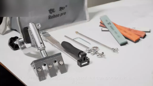 Asah Pisau Profesional Knife Sharpener Tool Pengasah Pisau Kit With 4 Whetstones