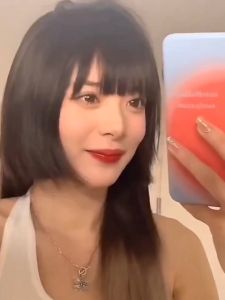 3D Full Cover Hime Cut Princess Bang Women Top Front Neat Hair Bangs for Anime Cartoons Cosplay Princess Cut Air Bangs