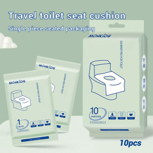 10 Pieces of Disposable Toilet Seat Travel Portable Toilet Seat Travel Hotel Toilet Water-Proof Toilet Seat Cover Waterproof Portable Toilet Paper Pad