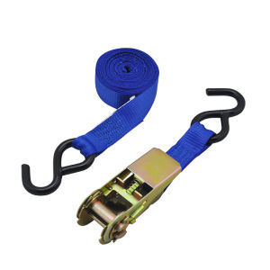 1PCS Ratchet Strap Tie Down สายรัดของ1นิ้ว x สายยาว 4.5 เมตร - สายรัดก๊อกแก๊ก สายรัดของมอไซ สายรัดรถบรรทุก เข็มขัดรัดของ