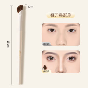Portable Three-Piece Set Highlighting Contouring Eyeliner Brushes Slanted Head Nose Shadow Brush Makeup Brushes Manliata
