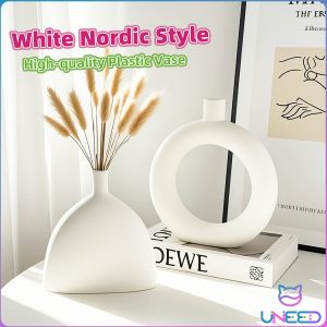 Need White Nordic Style Plastic Vase Modern Flower Vase Wedding Table DIY Home Decor