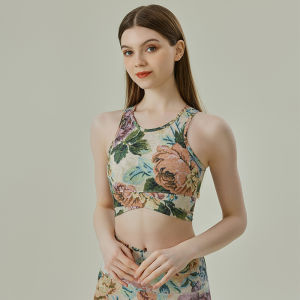 เสื้อกั๊กโยคะสตรีฤดูใบไม้ผลิและฤดูร้อน กระชับสัดส่วน ระบายอากาศได้ดี แห้งเร็ว ดูดซับเหงื่อ ความแข็งแรงสูง เสื้อชั้นในสำหรับวิ่งและโยคะ