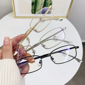 Y2K Womens Retro Small Square Frame Glasses Girls Japanese Harajuku Glass Eyewear Decorative Computer Anti-blue Eyeglasses