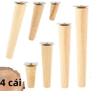 4 Chân Đồ Nội Thất Gỗ Chắc Chắn Chống Trượt Cho Ghế Sofa Bàn Tủ Tivi Tủ Quần Áo Bàn Trà Chân Chống Trượt Chân Thẳng/Chéo