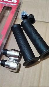 Paket Handgrip Hand Grip Bulu Model RCB HG66 Black Edition Set Jalu Stang Pcx Universal Motor