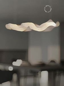 Menvix | Modern Luxury Water Wave Art Ribbons Pendant Light for Dining and Tea Areas