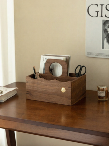 NORDIC MORE | Elegant Wood Cosmetics Organizer