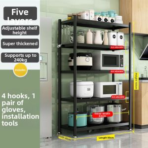 Multi-functional Multi-layer Microwave Pot Storage Rack
