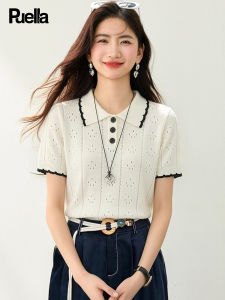 puella | Korean Style Polo Collar Regular Fit Short Sleeve T-shirt