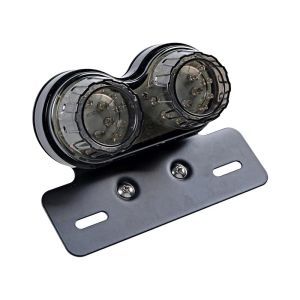 KEVANLY | Motorcycle LED Turn Signal Tail Light With License Plate Bracket Rear Light Taillight Motor Brake Stop Lights Universal 12V
