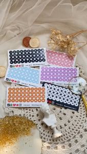 1Pc Stiker Angka Stiker Untuk Dekor Buku Jurnal / Diary Dot Candy Warna Warni Huruf Angka Planner Judul Bujo Stiker Angka Murah