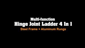 24 STEP (6.7M) Black Aluminium Multipurpose Ladder Folding Double Sided Aluminium Work Home Foldable Ladder Tangga Lipat
