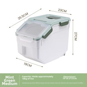 Large Capacity Airtight Food-Grade Insect Proof and Moisture Proof Storage Container 50jin