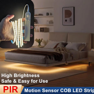 Angelila đèn LED dưới tủ cảm biến chuyển động 0.5M đến 5m Bốn chế độ giường cầu thang tủ quần áo đèn dải linh hoạt 5V Đèn LED USB tủ quần áo đêm COB dải ánh sáng cho trong nhà nội thất trang trí phòng ngủ nhà