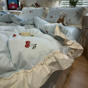 Suxuan | Girlie Lace Floral Cotton Bed Set