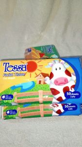 Tessa Travel Pack Facial Tissue 50 Sheets 2ply - Paket Multi pack HEMAT