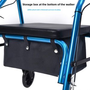 Walker Bag Under Seat for Four Wheel Rollator Rollator Bag Tote Organizer Pouch Storage to Walkers for Senoirs Walker Accessor
