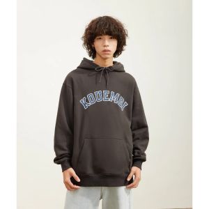 Retro Japanese Print Loose Fit Lightweight Cotton Hoodie Mens Spring Autumn Casual Outerwear Trendy Brand Streetwear