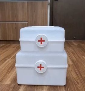 Hộp Đựng Thuốc Y Tế 3 Tầng. Hộp Thuốc Gia Đình Loại Dày - Cỡ To. Chất Liệu Nhựa Dẻo PP Nguyên Sinh