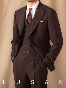 Business Casual Stylish Notch Lapel Slim Fit Suit Set