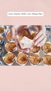 50Pcs Tulip Muffin Cupcake Muffin Liners for Baking Oilproof Cupcake Liner Baking Muffin Wrap Cases